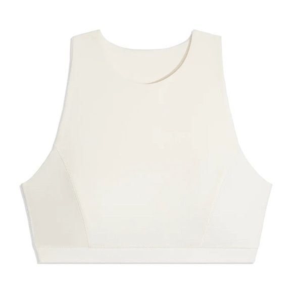 (A54) WE WORE WHAT Racerback Bra ONLY in Brushed Poly Ivory, Size Large, NWT - Picture 5 of 13